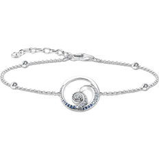 Thomas Sabo Wave Bracelet - Silver/Black/Blue/Transparent