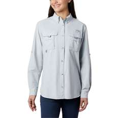 Nylon - Women Shirts Columbia Women’s PFG Bahama Long Sleeve Shirt - Cirrus Grey