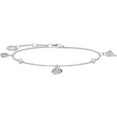 Thomas Sabo Charm Club Delicate Shells Bracelet - Silver/Transparent