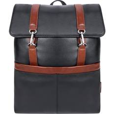 McKlein Element | 17” Two-Tone Flap Over Laptop Backpack - Black