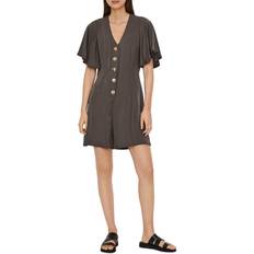 Vero Moda Jumpsuits & Overalls Vero Moda Viviana Flutter Sleeve Romper - Beluga