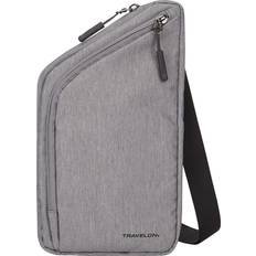 World Travel Essentials Slim Crossbody Bag - Grey Heather