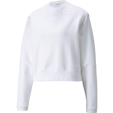 Puma Snow Tiger Boxy Crew Neck Sweater Women's - White