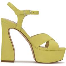 Nine West Green Heeled Sandals Nine West Glows Platform - Neon Yellow