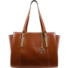 McKlein M Series Aldora Leather Tablet Tote - Brown