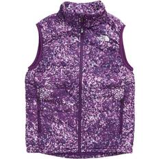 The North Face Youth Printed Reactor Insulated Vest - Gravity Purple Paint Spots Print (NF0A5J1V-2H8)