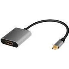 HDMI DisplayPort mini - Kabeladaptere Kabler LogiLink Displayport mini - HDMI 0.2m