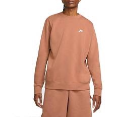 Nike Sportswear Club Fleece Crew Sweater - Mineral Clay/White