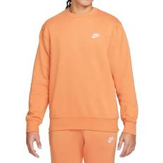 Nike Sportswear Club Fleece Crew Sweater - Hot Curry/White