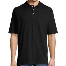 Hanes Cotton Polo Shirts Hanes FreshIQ X-Temp Polo Shirt Men - Black