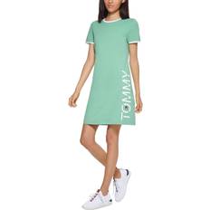 Tommy Hilfiger Vertical Logo Dress - Creme De Menthe