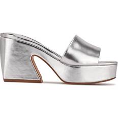 Nine west silver sandals online