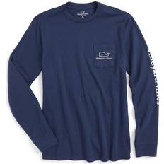 Vineyard Vines Boys' Long-Sleeve Vintage Whale Pocket Tee