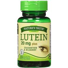 Lutein and zeaxanthin supplements Nature's Truth Lutein 20mg Plus Zeaxanthin & Bilberry 39.0 ea