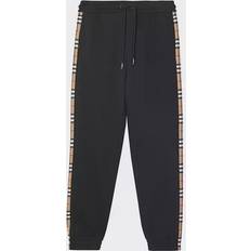 Burberry Hombre Pantalones & Shorts Burberry Vintage Check Panel Cotton Jogging Pants - Black