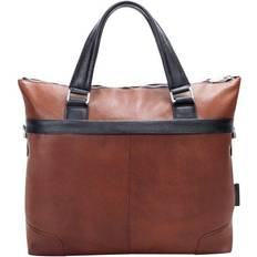 McKlein U Series Eastward Leather Two-Tone Tablet & Laptop Briefcase 15" - Brown