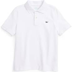 Vineyard Vines Kid's Classic Pique Polo - White Cap