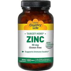 Zink 50 mg Country Life Target-Mins Zinc 50mg 180 st