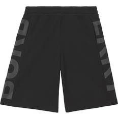 Burberry Logo Print Cotton Shorts - Black