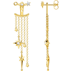 Thomas Sabo Stars Earrings - Gold/Transparent