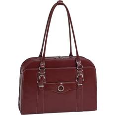 Red Briefcases McKlein Hillside | 14” Laptop Briefcase - Red