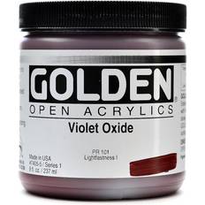 Golden OPEN Acrylic Colors violet oxide 8 oz. jar