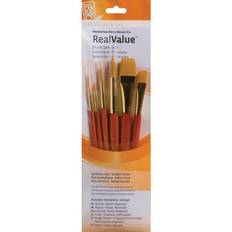 Gold Brushes Princeton Synthetic Gold Taklon Real Value Brush Set-6/Pkg