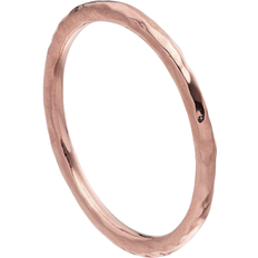 Monica Vinader Hammered Ring, Rose Gold Vermeil on Silver