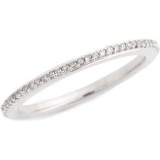 Monica Vinader Skinny Eternity Ring - Silver/Diamonds