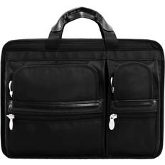 Briefcases on sale McKlein Hubbard | 15” Dual-Compartment Laptop Briefcase - Black