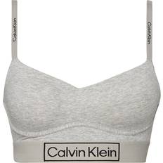 Algodón Sujetadores Calvin Klein Reimagined Heritage Lightly Lined Bralette - Grey Heather