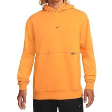 Fodbold - Orange Sweatere Nike Fleece Football Hoodie Men - Light Curry/Habanero Red/Black