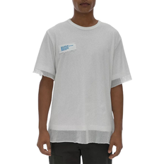 Layered Mesh T-shirt - White