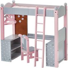 Kids desk Barnrum Teamson Kids Olivias Little World Dots Dorm Double Bunk Desk