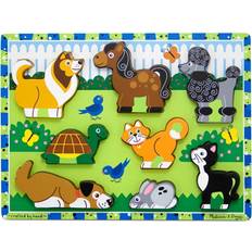 Animales Rompecabezas con Pomo Melissa & Doug Pets Chunky Puzzle