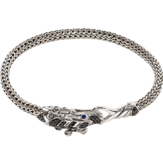 John Hardy Legends Naga Station Bracelet - Silver/Blue