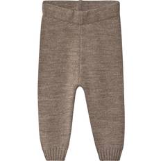 Little Jalo Baby's Knitted Pants - Wood Brown