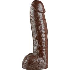 Doc Johnson Seksilelut Doc Johnson Vac-U-Lock Realistic Hung XL Strap-on Dildo Ruskea