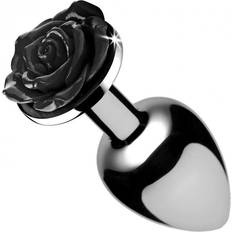 XR Brands Booty Sparks Black Rose Anal Plug Medium