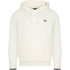 Fred Perry Tipped Hooded Sweatshirt - Ecru