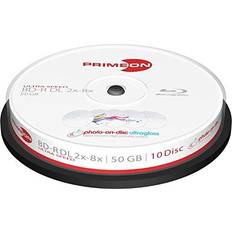 Primeon BD-R DL 50 GB 8x blu-ray media 10 stuks