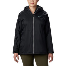 Nylon Rain Jackets & Rain Coats Columbia Women’s Switchback Lined Long Jacket Plus - Black