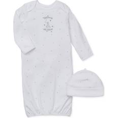 1-3M Nightgowns Children's Clothing Little Me Welcome To The World Sleeper Gown & Hat - White