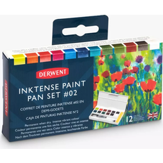 Valkoinen Vesivärit Derwent Inktense Paint Pan Travel Set