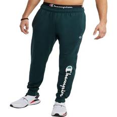 Champion Powerblend Fleece Joggers Script Logo 31" - Lakeside Green