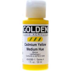 Golden Gul Akrylmaling Golden Golden Fluid Acrylics 30 ml 2428 Cadmium Yellow Medium Hue