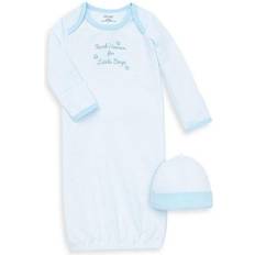 Thank Heaven for Little Boys Sleeper Gown & Hat - Blue