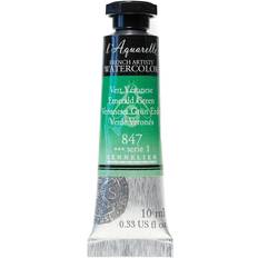 Green Water Colours L'Aquarelle French Artists' Watercolor emerald green 10 ml C64