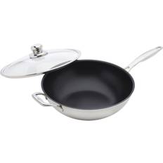 Wok Pans Swiss Diamond Nonstick Clad with lid 12.5 "