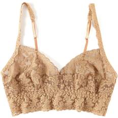 Hanky Panky V-Neck Retro Lace Bralette - Sun-Tan